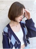 *顔周りカット/レイヤーボブ/大阪
