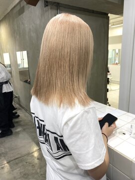 ゲーム 渋谷店(GAME) ダブルカラーホワイトベージュカラーケアブリーチハイトーン韓国