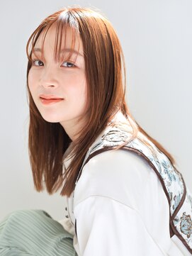 スリール バイ ミリー 江坂(Sourire by milly) 【Sourire江坂】チョコレートカラーレイヤーカットストレート