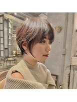 髪質改善と縮毛矯正の専門店 サンティエ(scintiller)&nbsp;大人綺麗な小顔襟足スッキリショートボブ　30代40代50代