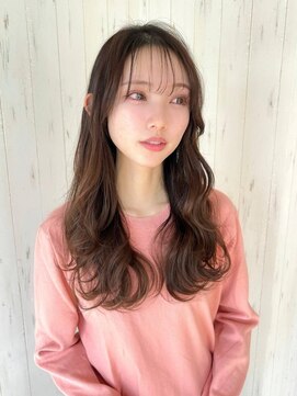 アグ ヘアー ルフレ 栗東店(Agu hair reflet) 《Agu hair》外巻ロング×numberA.ヘアバター