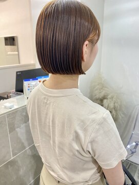 キートス 高知店(kiitos) ○ナチュラル切りっぱなしボブ小顔似合わせカット20代30代40代