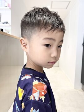 ニュアージュ 表参道 南青山(Nuage’) キッズメンズベリーショート/ツーブロックマッシュアシメ/Nuage'