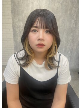 ジーナ 博多(Zina) レイヤーカット×エギョモリ