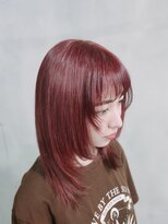 ヘアーサロンウル(hair salon ulu) （五十嵐）ワインレッド×レイヤー