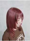 (五十嵐)ワインレッド×レイヤー