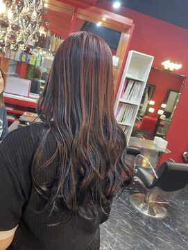 ニイチニドットラボ(212.LAB) アンブレラカラー 赤×黒