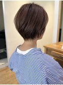say.黒髪ボブルフネビージュ小顔ワンレンショートミルクティー
