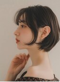 イメチェン/ワイドバング/ホワイトブロンド/外ハネボブ