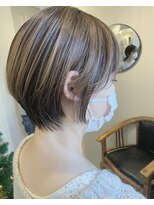 ヘア ケア ディエイチケー(HAIR CARE DHK) ショートボブ×ハイライト