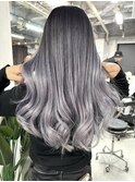 バレイヤージュロングヘア