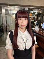 ギフトサニーサイド(gift sunny side)&nbsp;ブリーチなしのワインレッドカラー＊