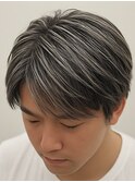 メンズハイライトバレイヤージュメッシュ