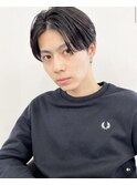 夏メンズ◎爽やかセンターパートアッシュグレー