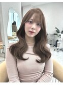 【香月指名☆】韓国風巻き×マロンベージュ×レイヤー×顔周り