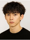 ツイストスパイラルパーマ 束感 眉毛カット マッシュパーマ 20代