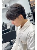 メンズ/センターパート/ニュアンスパーマ/縮毛矯正/学割/秦野駅