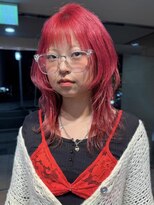 ムーン バイ ケンジ(moon by KENJE)&nbsp;asuna/レッドカラー/ハイトーン