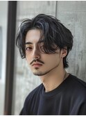 フェザーパーマ/メンズカット[メンズパーマ/江坂/吹田/眉毛/韓国