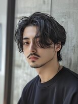 ジレス(Jiles)&nbsp;フェザーパーマ/メンズカット[メンズパーマ/江坂/吹田/眉毛/韓国