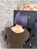 ピンクベージュ/ミディアムストレート/おしゃれ女子ウルフ