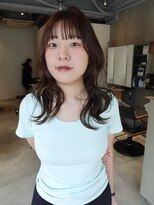 ロカリタ キョウト 河原町三条店(ROCAReTA kyoto)&nbsp;ブラウンカラー　ミディアムレイヤー　くびれスタイル