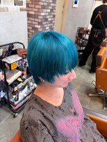 トランクヘアデザイン 大宮(TRUNK hair design) 鮮やかターコイズブルー