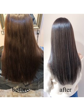 リタ(Lita) Lita遠藤 つやつやミルクティーベージュ☆ before→after