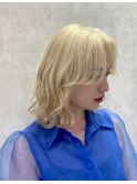 Lee梅田★ブロンド×ニュアンスボブ