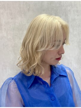 リー 梅田(Lee) Lee梅田★ブロンド×ニュアンスボブ