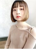 【December】大人かわいい フレンチボブ アッシュブラウン♪
