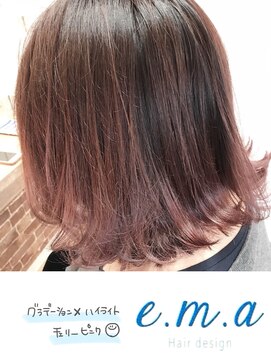 エマヘアデザイン(e.m.a Hair design) チェリーハイライト