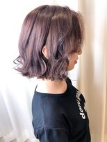 アムプリエ(Ame briller)&nbsp;【Ame briller】ピンクブラウン×艶ラインキレイめボブ