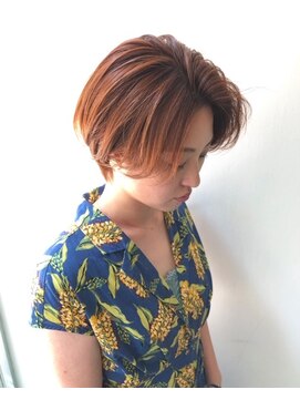 ユニオン(union) センターパート×オレンジカラー