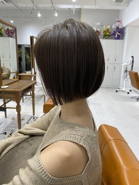 ネイロ 錦糸町(NeiRo) オフィスヘアエアリーミディショートパーマ黒髪カタログ