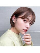 ラナ 渋谷(Lana)&nbsp;【Chill】大人かわいいカーキグレージュマッシュショートボブ◎