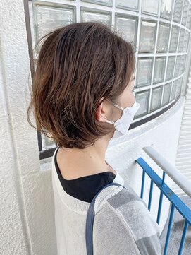 ロマーリ(LOMARLIE) 伸ばしかけショートボブ_ニュアンスパーマ