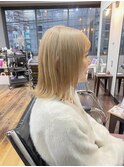 【色気のある外ハネミディ ブリーチ 恵比寿】
