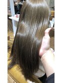 髪質改善×オリーブベージュ