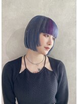 ハイプ(HYPE)&nbsp;【藤沢横浜】くすみブルー/姫レイヤー/デザインカラー/ボブ