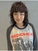 ワイドバング_ウルフパーマ_前髪パーマ_レイヤーカット