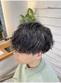 ニュアンスパーマ/韓国マッシュ/スパイキーショート/守谷