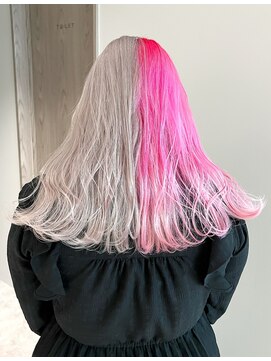 ポノ(po_no) ホワイト×ピンクツートン