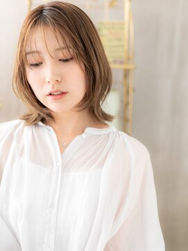 カバーヘア ブリス 大宮西口(COVER HAIR bliss) シースルーバング外ハネ韓国風ハッシュカットc4大宮20代30代40代