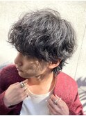 波巻きパーマメンズパーマメンズヘアツーブロックツイストパーマ