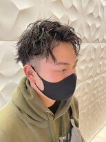 銀座マツナガ 浅草店&nbsp;ツーブロ/スパイラルパーマ/20代/おしゃれ