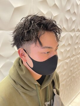 銀座マツナガ 浅草店 ツーブロ/スパイラルパーマ/20代/おしゃれ