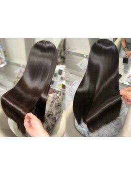 【大阪/梅田駅近◆】拘った薬剤で美髪縮毛矯正☆素髪のような自然な仕上がりで自慢の艶髪へ。