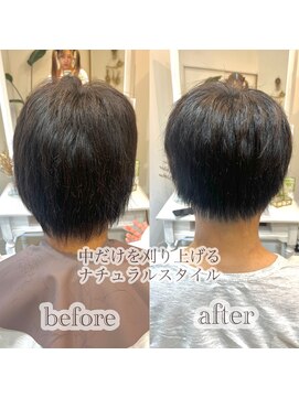 アス(Asu) 刈りあげ隠し　メンズカット