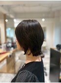 20代30代40代◎似合わせカットミニウルフ外ハネ